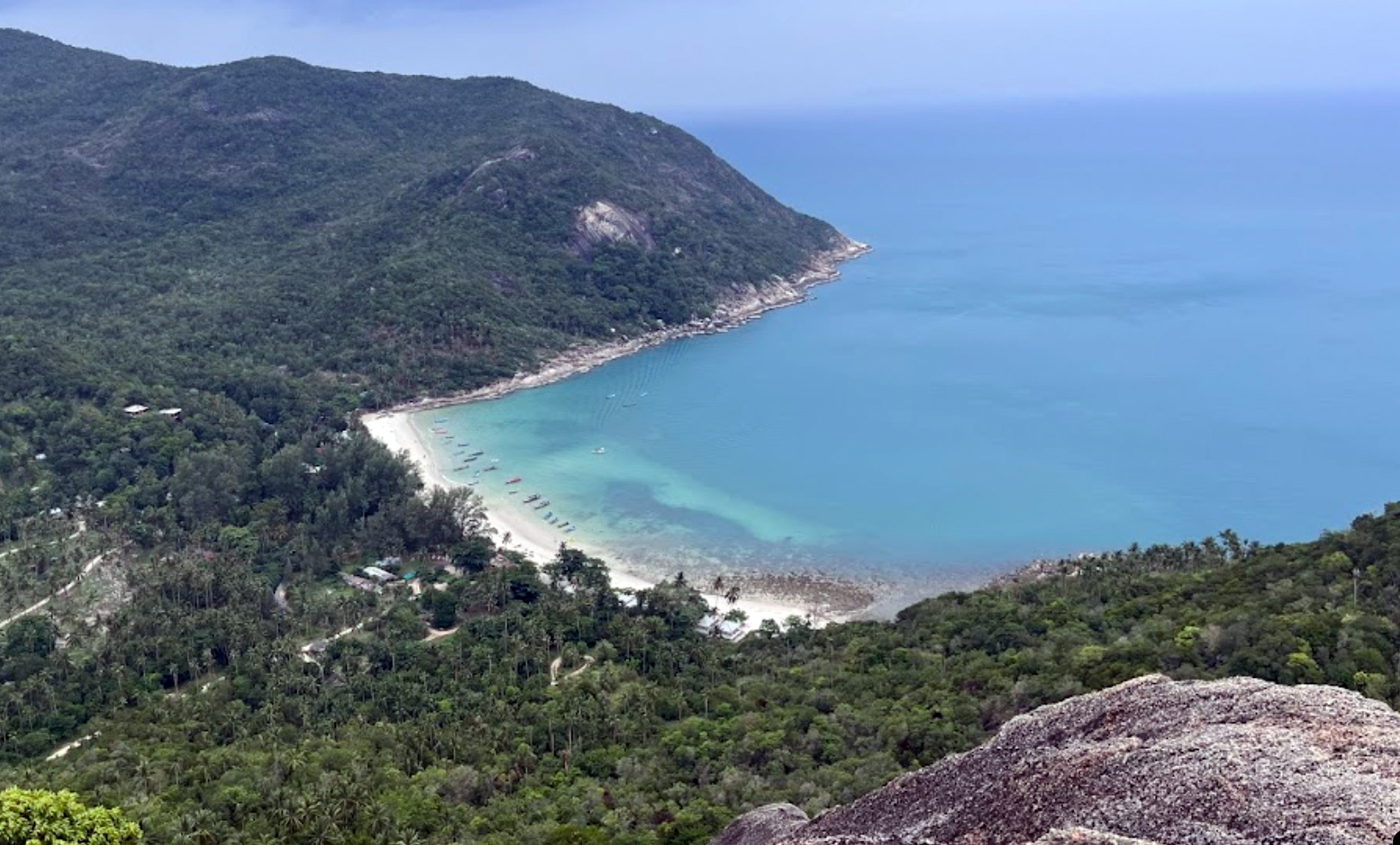 Bottle Beach on Koh Phangan – Stunning view of the secluded beach and crystal-clear water.