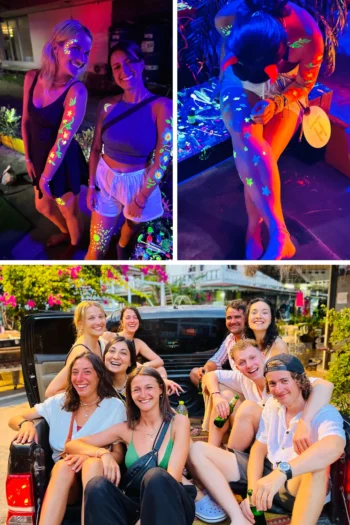 MBAR Hostel Haad Rin interior and social common area on Koh Phangan