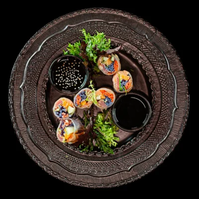 Modern European dish served at Catch restaurant on Koh Phangan