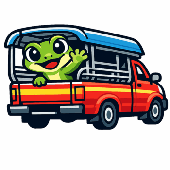 Songthaew taxi on Koh Phangan