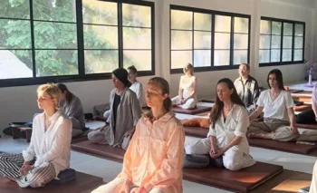 Indriya Retreat Koh Phangan yoga space surrounded by jungle