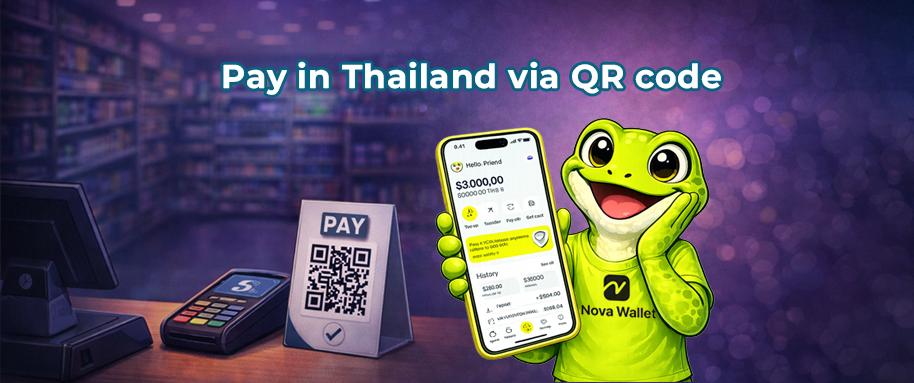 Nova Wallet for Thailand: top up and pay PromptPay QR in THB via LINE or browser