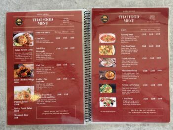 Thai dishes at Mystic Lounge Cafe & Restaurant Koh Phangan