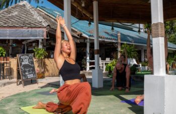 Tiki Beach Koh Phangan beachfront bar and restaurant with pool and sunset view