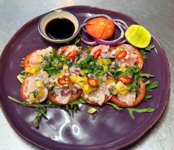 Food served at Tipsy Cocktail Bar Koh Phangan